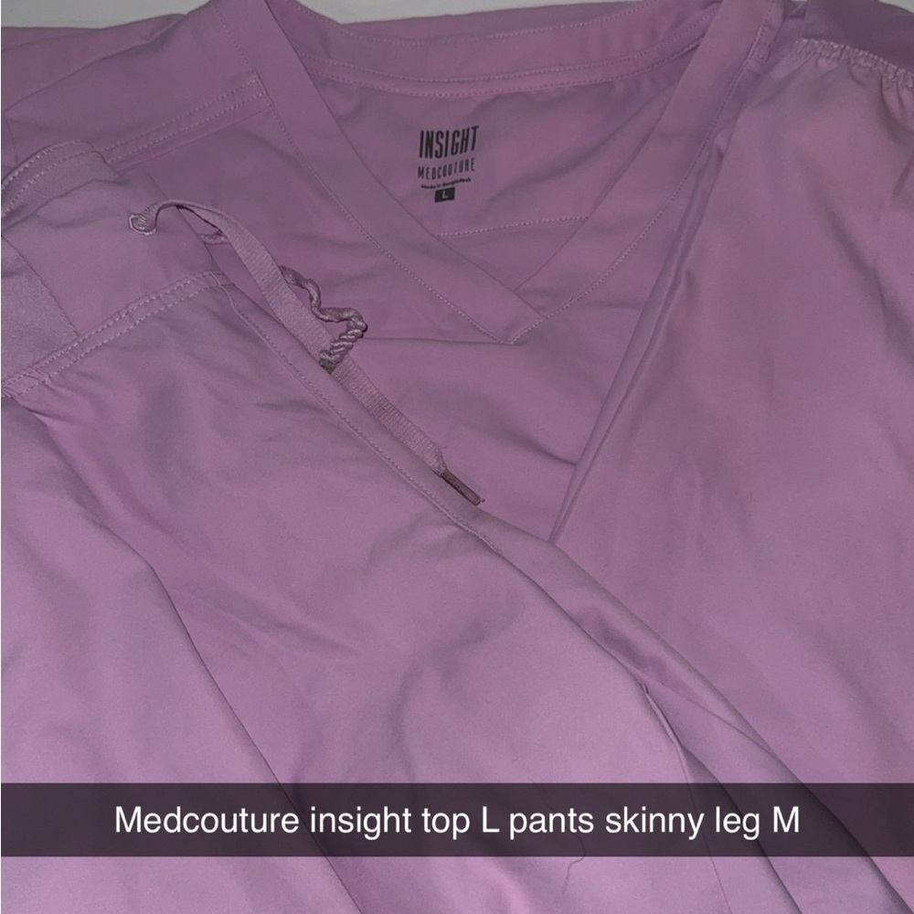 Med Couture Lavender Scrub Set